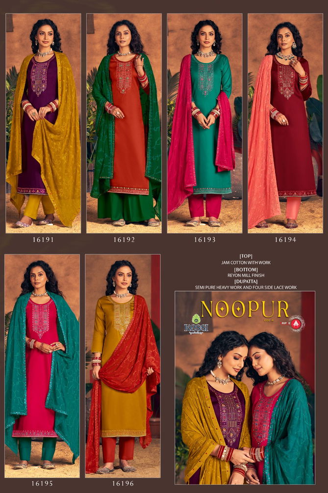 Noopur Vol 4 By Triple Aaa Pure Jam Cotton Dress Material Suppliers In India